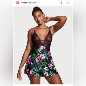 Victoria’s Secret lace floral slip gown